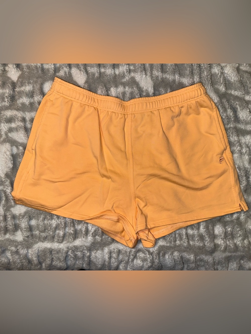 Fabletics Peach-Orange Athletic Lounge Shorts